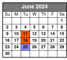 Live Jazz Sail Option June Schedule