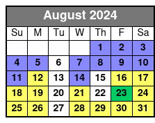 Tour August Schedule