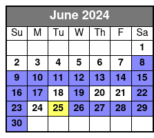 Sunset Sail on America 2 June Schedule