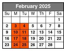 6:30pm February Schedule