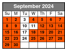Triple Play September Schedule