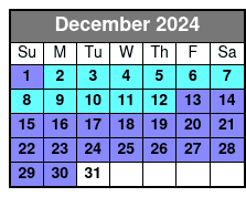 General Admission December Schedule
