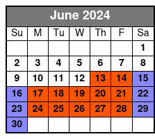Central Park Short Tour-25 Min June Schedule