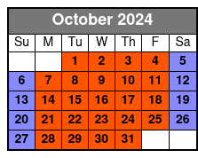 Central Park Short Tour-25 Min October Schedule