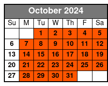 Tour in Spanish October Schedule