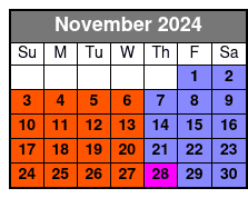 Statue Fast Track November Schedule