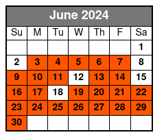 11am TriBeCa June Schedule