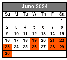 10:30am Departure June Schedule