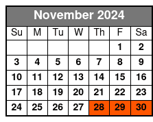 Dyker Fr November Schedule