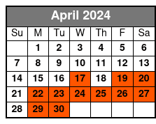 Tour in Spanish April Schedule