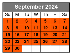 TourPass NYC September Schedule