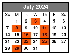Nueva York a Filadelfia Y Los Amish En Castellano July Schedule