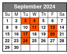 Nueva York a Filadelfia Y Los Amish En Castellano September Schedule