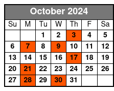 Nueva York a Filadelfia Y Los Amish En Castellano October Schedule