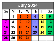 Moonshine July Schedule
