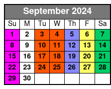 Moonshine September Schedule