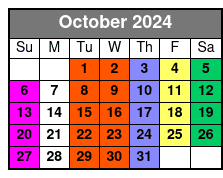 Moonshine October Schedule