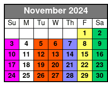 Moonshine November Schedule