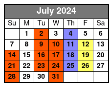 Pirates July Schedule
