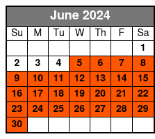 Tour in Spanish June Schedule