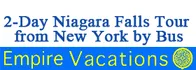 2-Day Niagara Falls Tour from New York by Bus Schedule